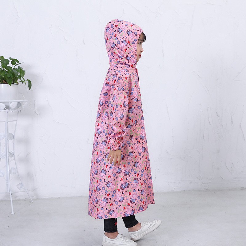 Áo Mưa Trẻ Em Unisex 1–4 Tuổi – Áo Mưa Trùm Kín Vải Dù Chống Nước, Họa Tiết Hoạt Hình, Gọn Nhẹ Có Túi Đựng, Giao Màu Ngẫu Nhiên