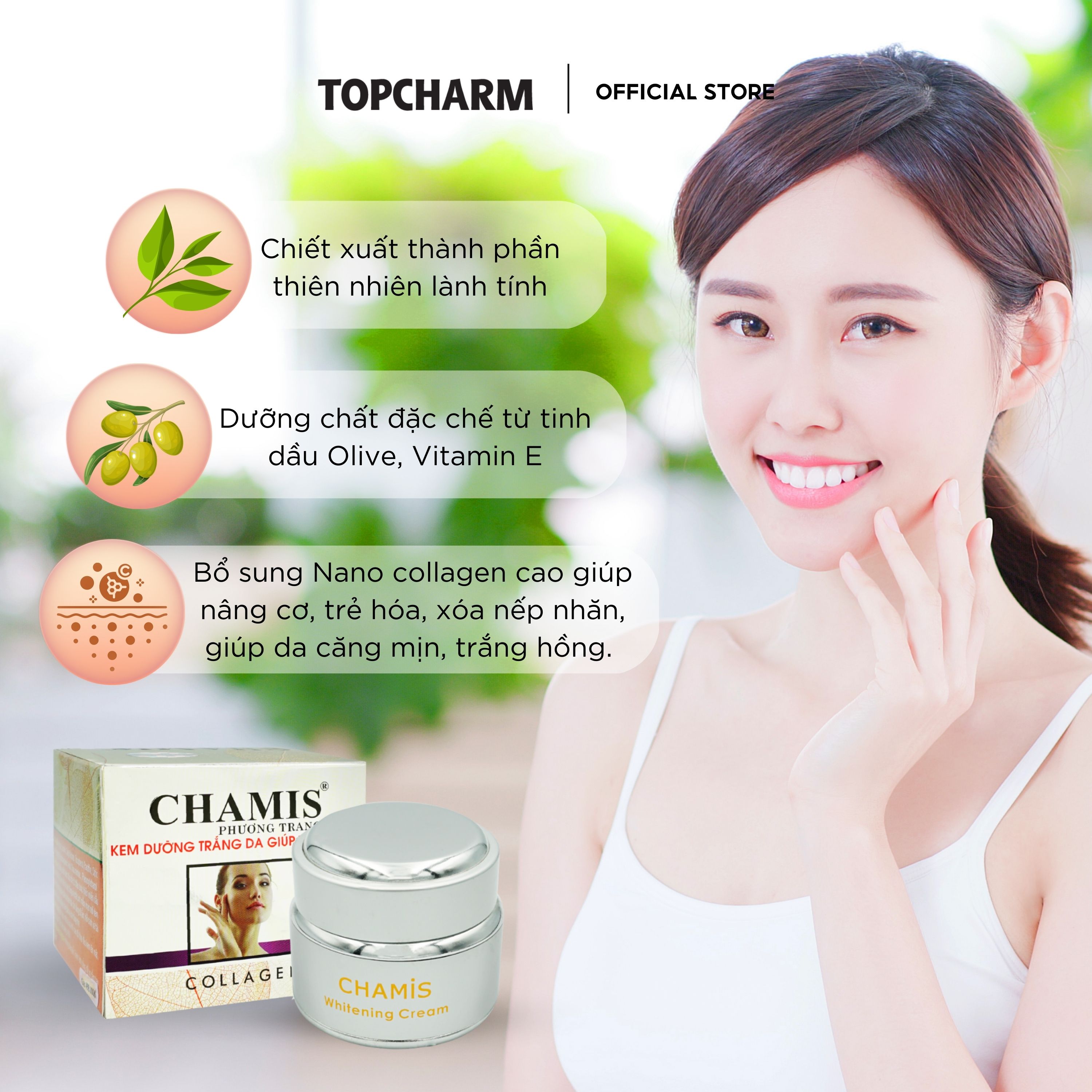 KEM DƯỠNG COLLAGEN TÁI TẠO DA CHAMIS