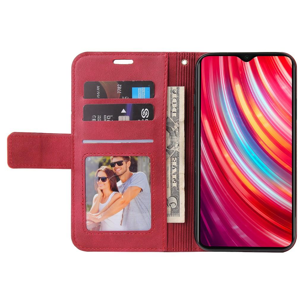 Ốp điện thoại da PC PU cứng dạng ví nắp lật cho Xiaomi Redmi Note 8 Pro Note 8T Note 7 Redmi 8 8A 7A