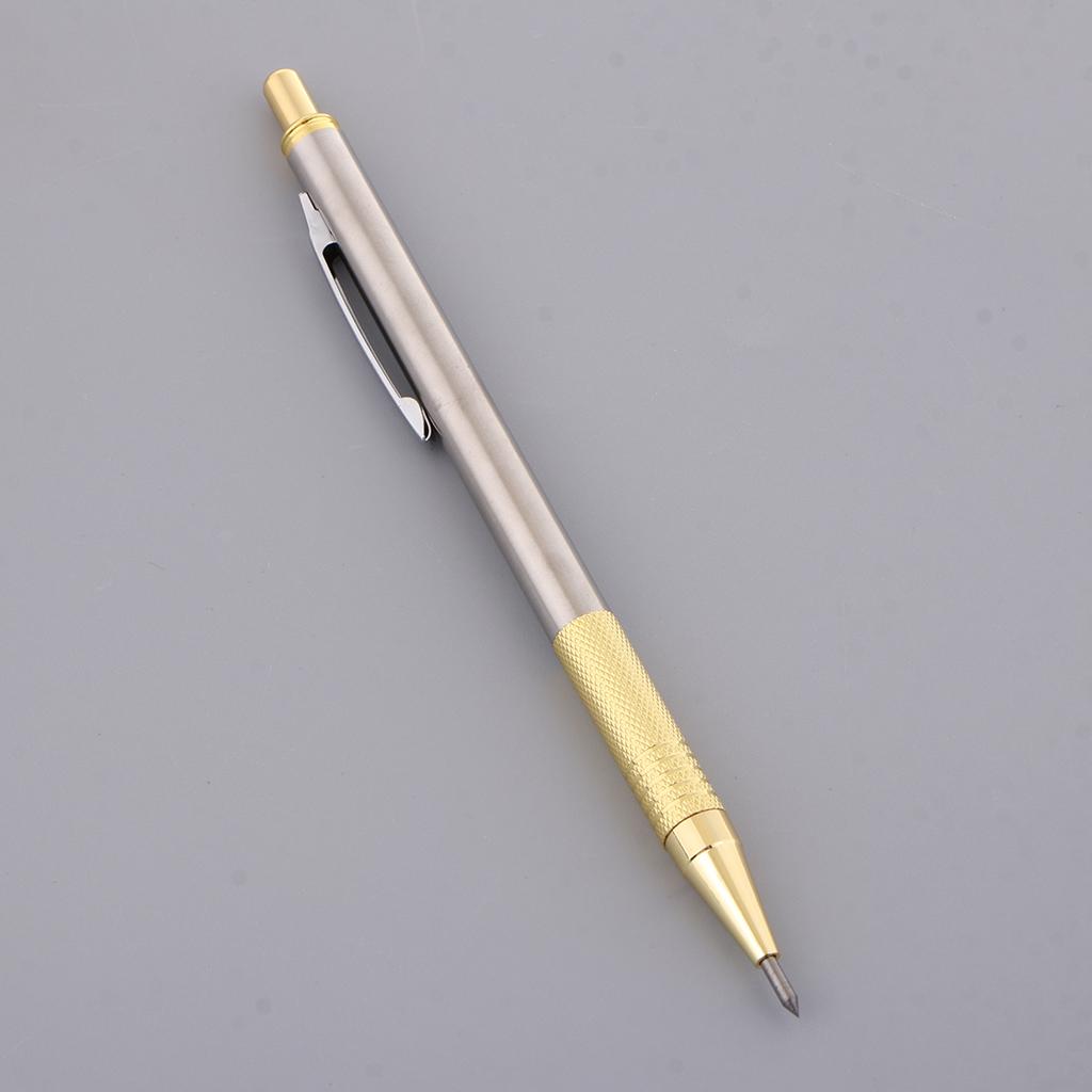 2xTungsten Carbide Scriber Pen Engraving Tool for Metal Glass Ceramic 2 gold