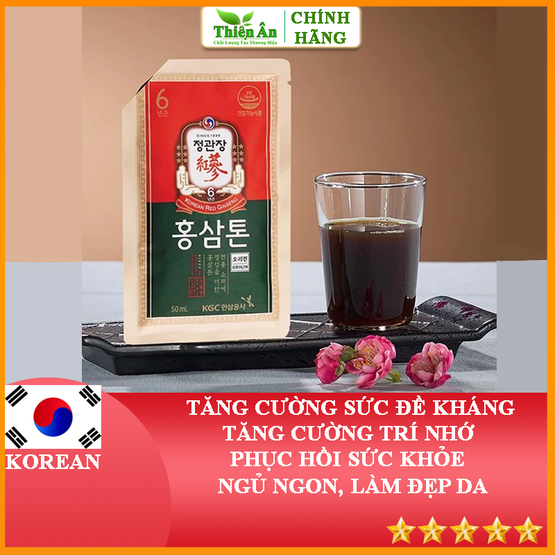 Nước Hồng Sâm Pha Sẵn KGC Cheong Kwan Jang Tonic Original 30 Gói x  50ml