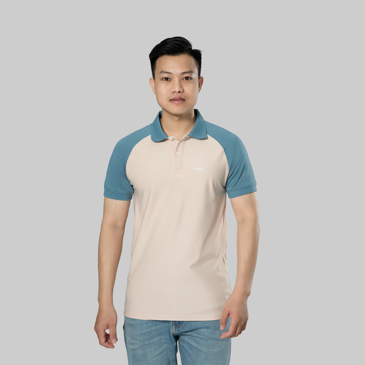 Áo thun polo nam TSIMPLE có cổ ngắn tay vải cotton cá sấu cao cấp form rộng big size A02007