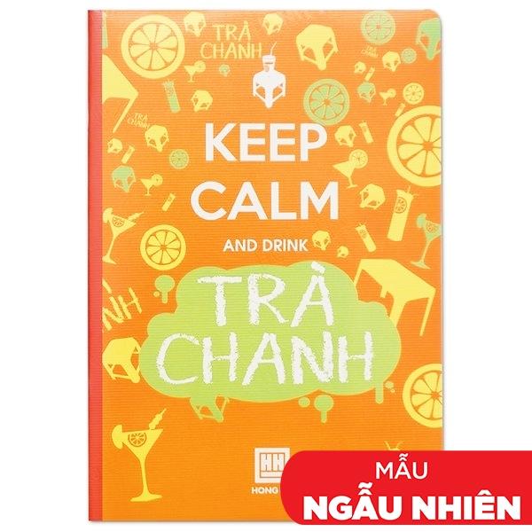 Combo 5 Vở Keep Calm &amp; Matcha Trà Xanh - Kẻ Ngang 200 Trang - Hồng Hà 1400 (Mẫu Màu Giao Ngẫu Nhiên)