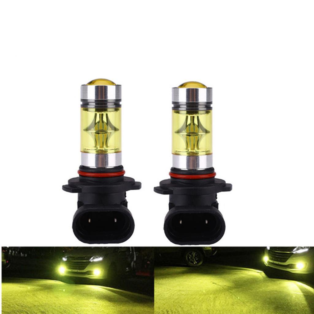 2x H10 9145 Yellow 2323 20-SMD LED 4300K Headlight DRL Fog Light Bulb Lamp