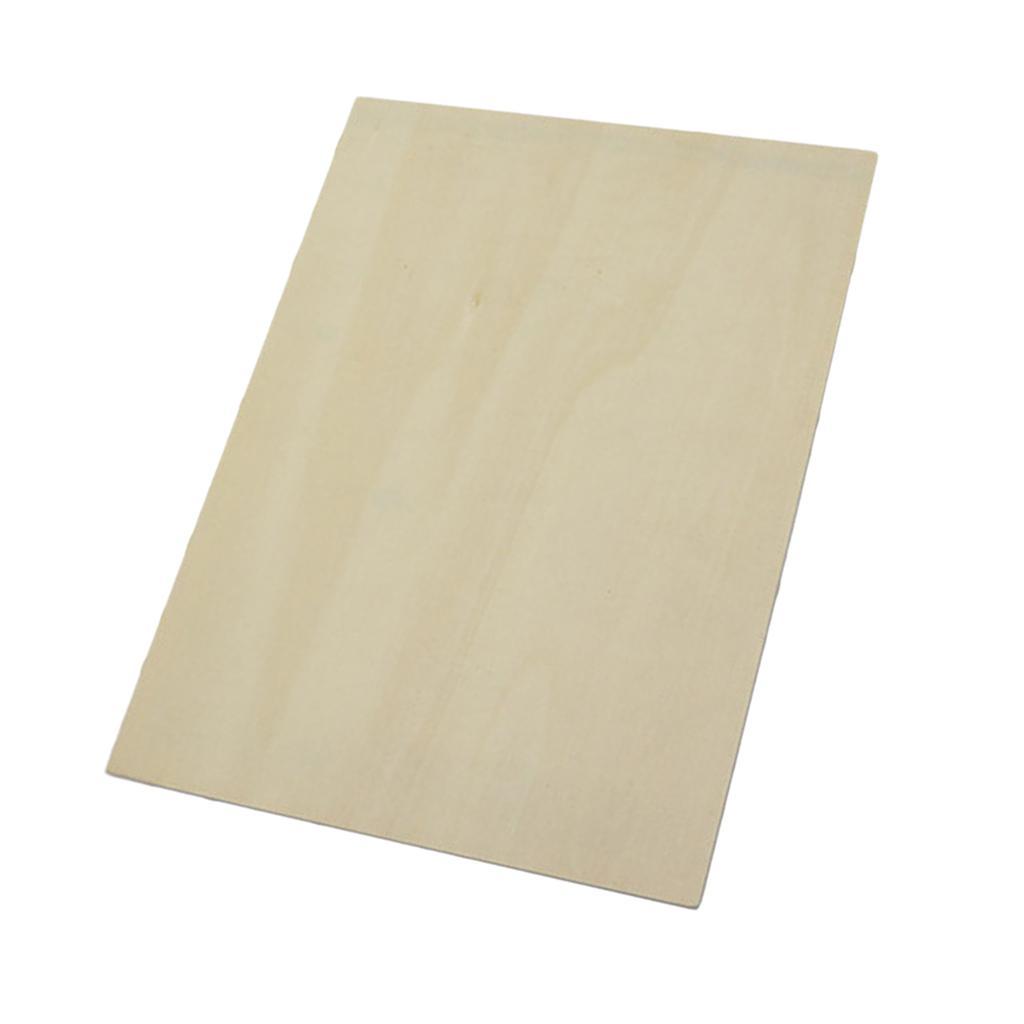 Plain Board Piece Unfinished Wood for DIY Cut Pyrography Craft