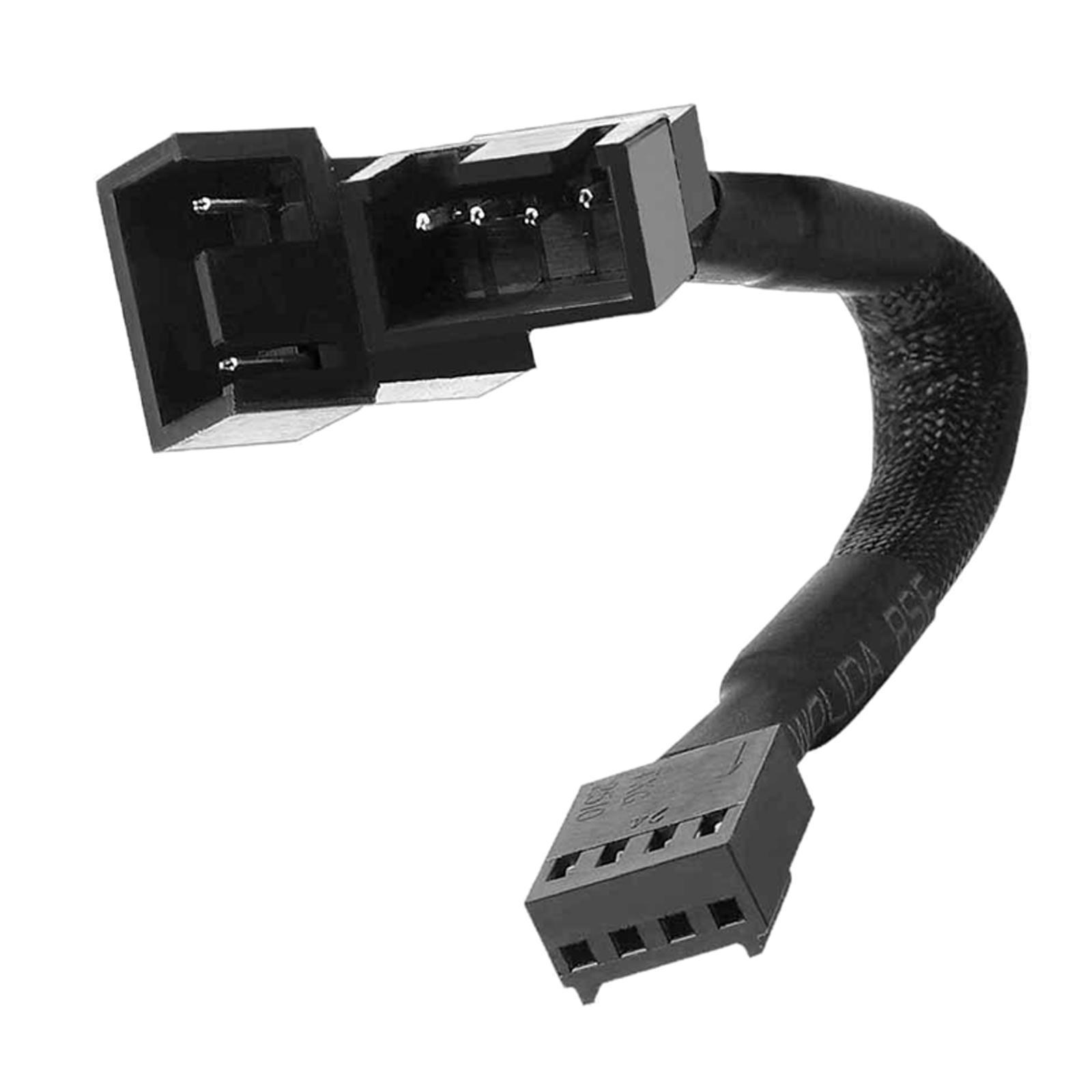 Mini PC Temperature Control Cable Computer Fan 4-Pin Adapter 6.29inch New