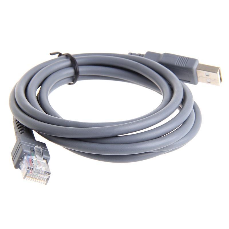 Cáp máy quét mã vạch ký hiệu 2M USB LS1203 LS2208 LS4208 LS3008 CBA-U01-S07ZAR