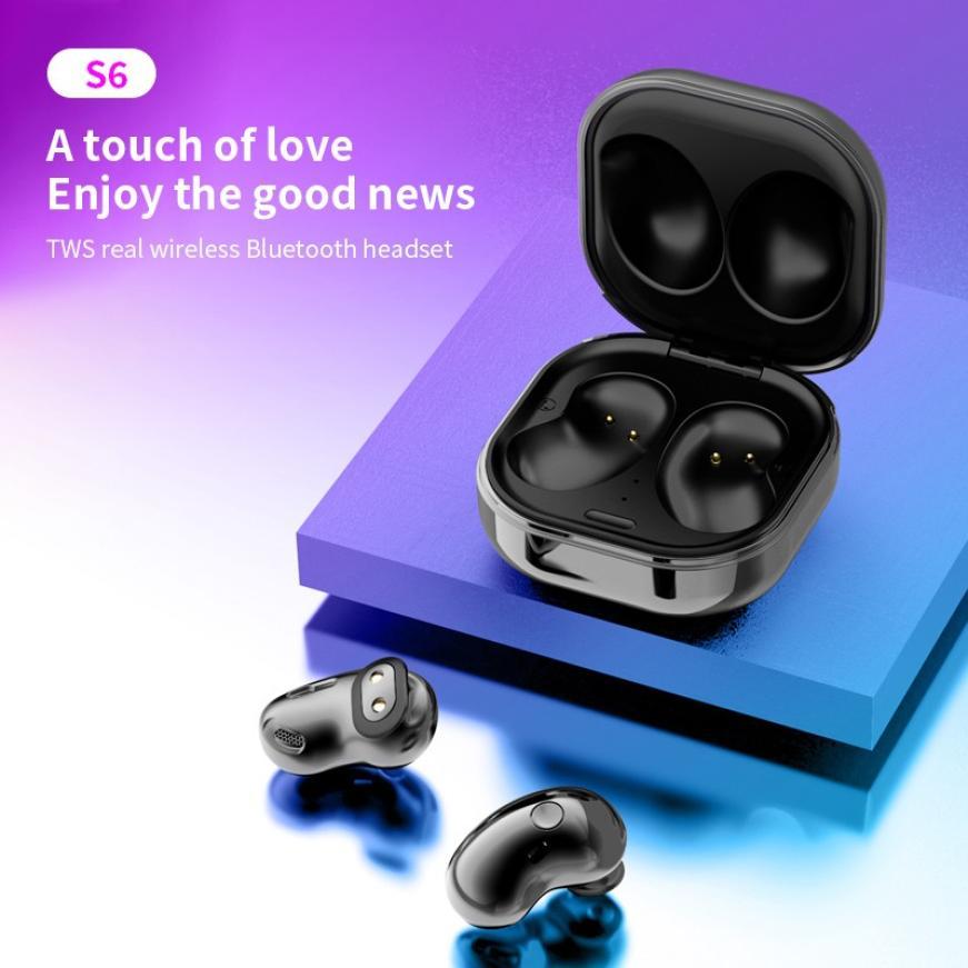 S6 TWS Thoải Mái Mini Nút Tai Nghe Bluetooth Chụp Tai Cao Cấp Chống Thấm Nước 8D Âm Thanh HiFi Hai Tai Gọi Tai Nghe Tai Nghe Nhét Tai Không Dây