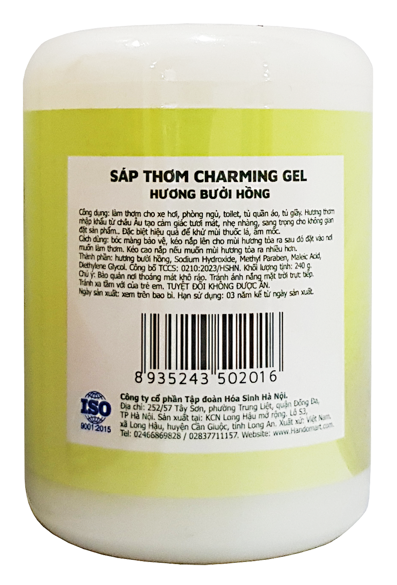 Sáp thơm cao cấp Golden King Charming gel 240g (hộp lớn 6 mùi rất thơm)