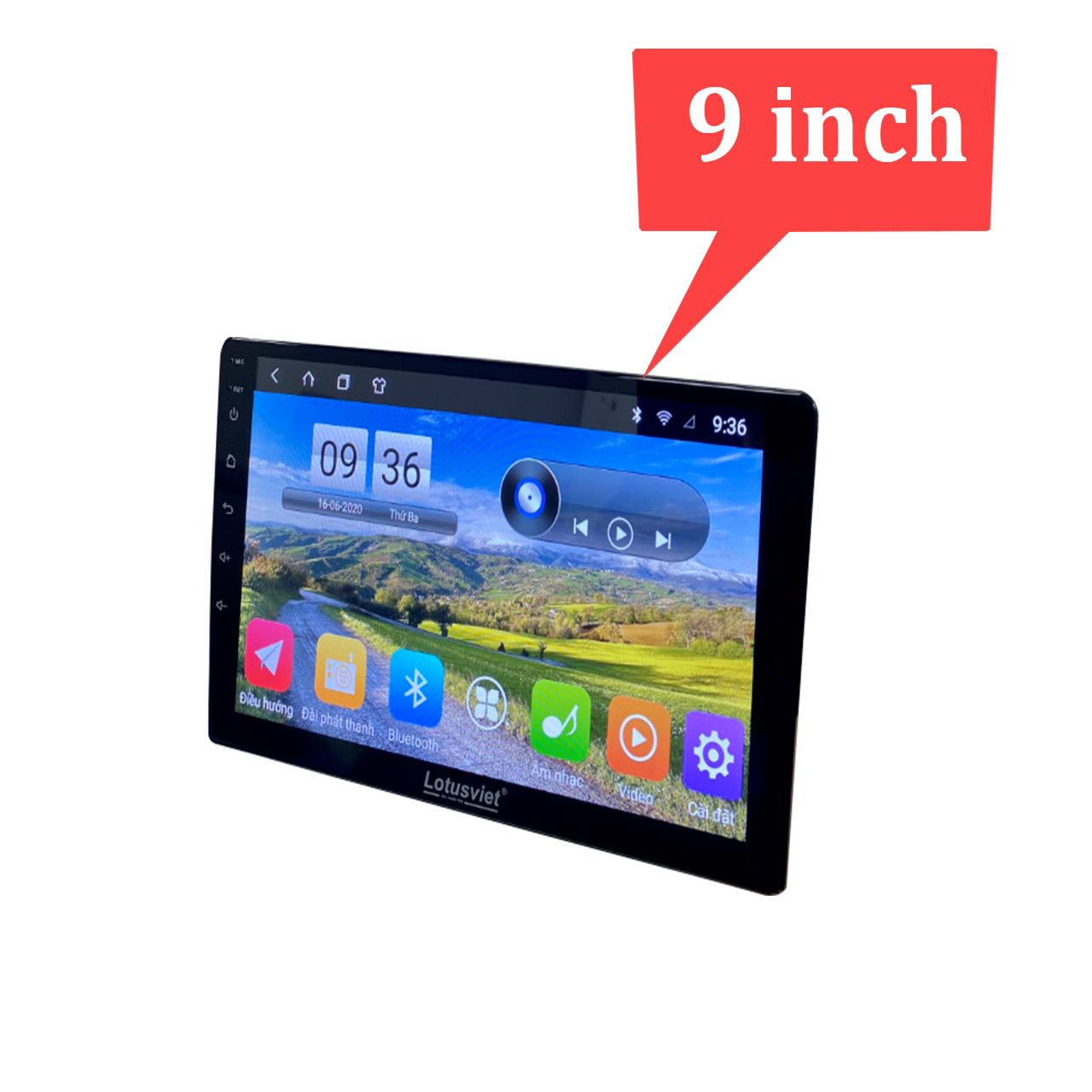 Màn hình DVD Android cao cấp 9-10 inch Wifi, 4G dùng cho tất cả các loại xe ô tô ram 4G rom 64G LV–AD900 4+64