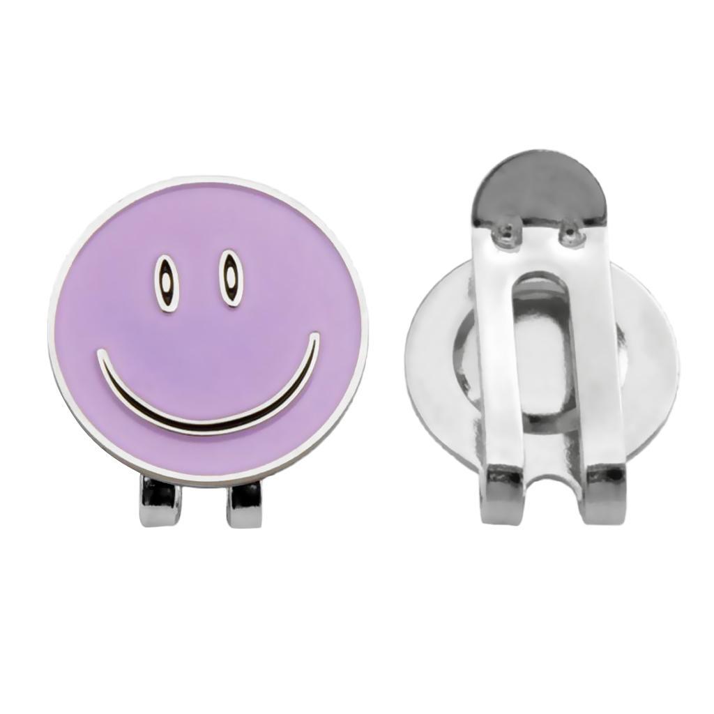 3-7pack Sturdy Smile Face Magnetic Cap Hat Visor Clip Golf Ball Marker Gift