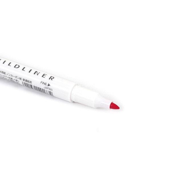 Viết Lông Dầu Dạ Quang Zebra Mildliner-MR Fine Bold Mild Red