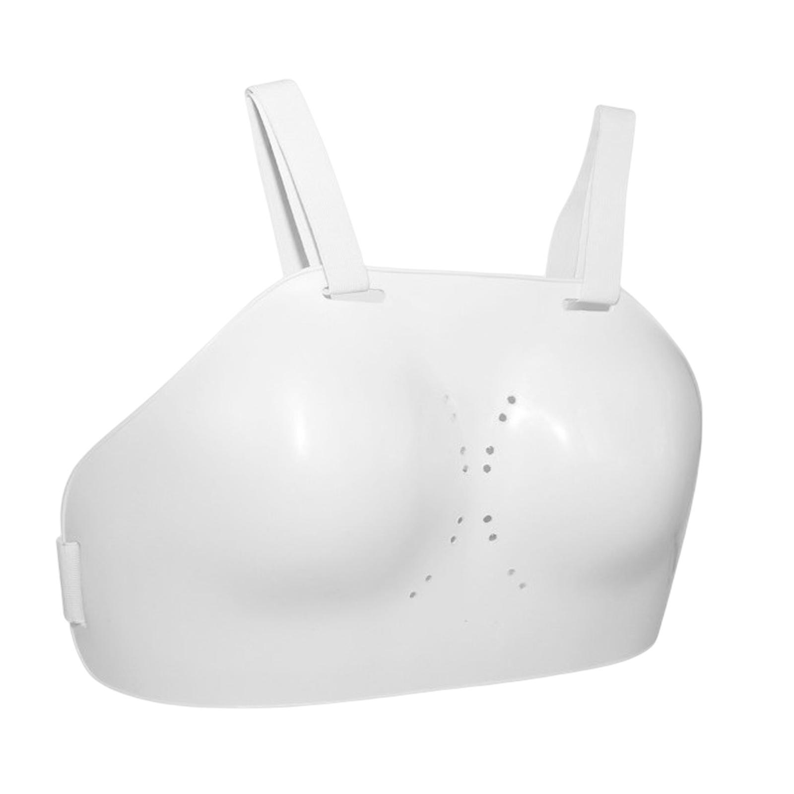 Fencing Chest Guard Fencing Gears Adjustable Strap Adults Breast Protector Soft for Football Rugby Martial Arts Taekwondo Accessories