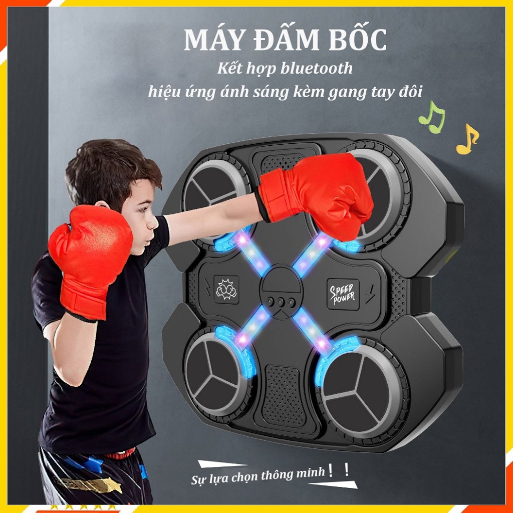 Máy Đấm Bốc Theo Nhạc, Hỗ Trợ Kết Nối Bluetooth, Boxing Theo Nhạc, Đồ Chơi Vận Động, Đồ Chơi Trẻ Em HT SYS