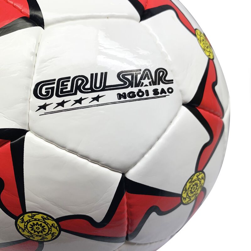 Bóng đá Gerustar Size 5 G24 - Đỏ (Tặng Băng dán thể thao + Kim bơm + Lưới đựng)