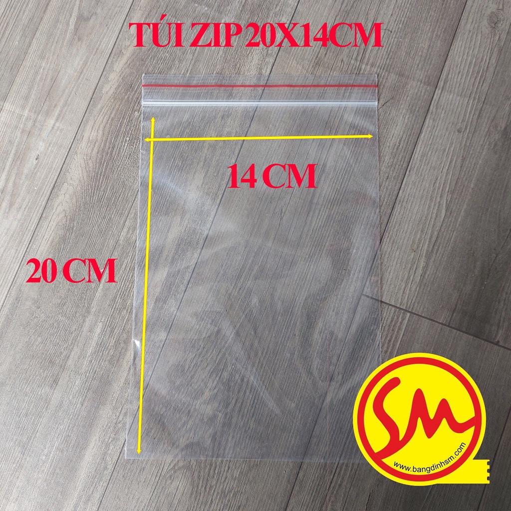 TÚI ZIPPER, TÚI ZIP VIỀN ĐỎ, TÚI ZIPLOCK đóng hàng 20x14cm chuyên dùng để ĐÓNG GÓI HÀNG HÓA