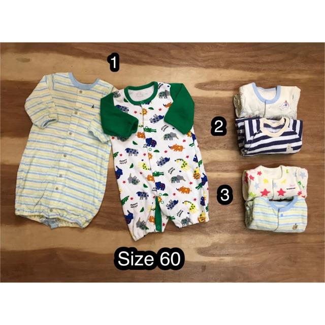 Set 2 body - túi ngủ bé trai xuất Nhật (4-6kg)