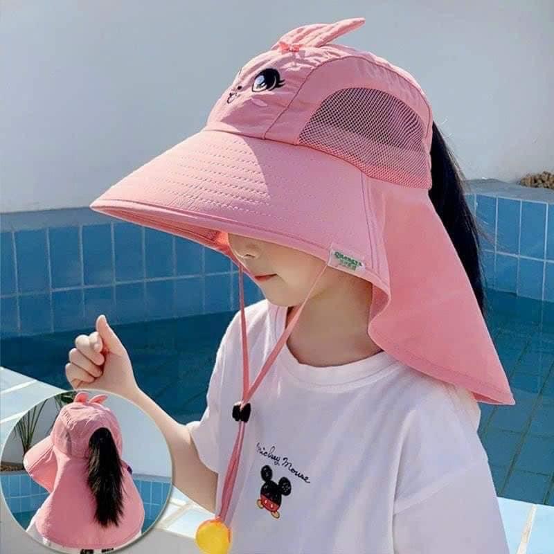 Mũ chống nắng rộng vành cho bé