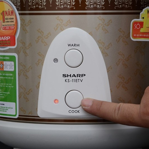 Nồi Cơm Điện Nắp Gài Sharp KS-11ETV RB - Hàng chính hãng