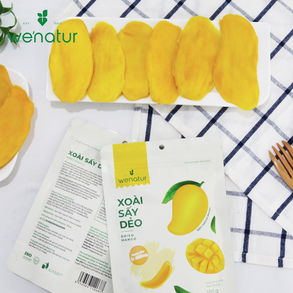Combo 6 Sản Phẩm Trái Cây Sấy Giòn Sấy Dẻo We'natur