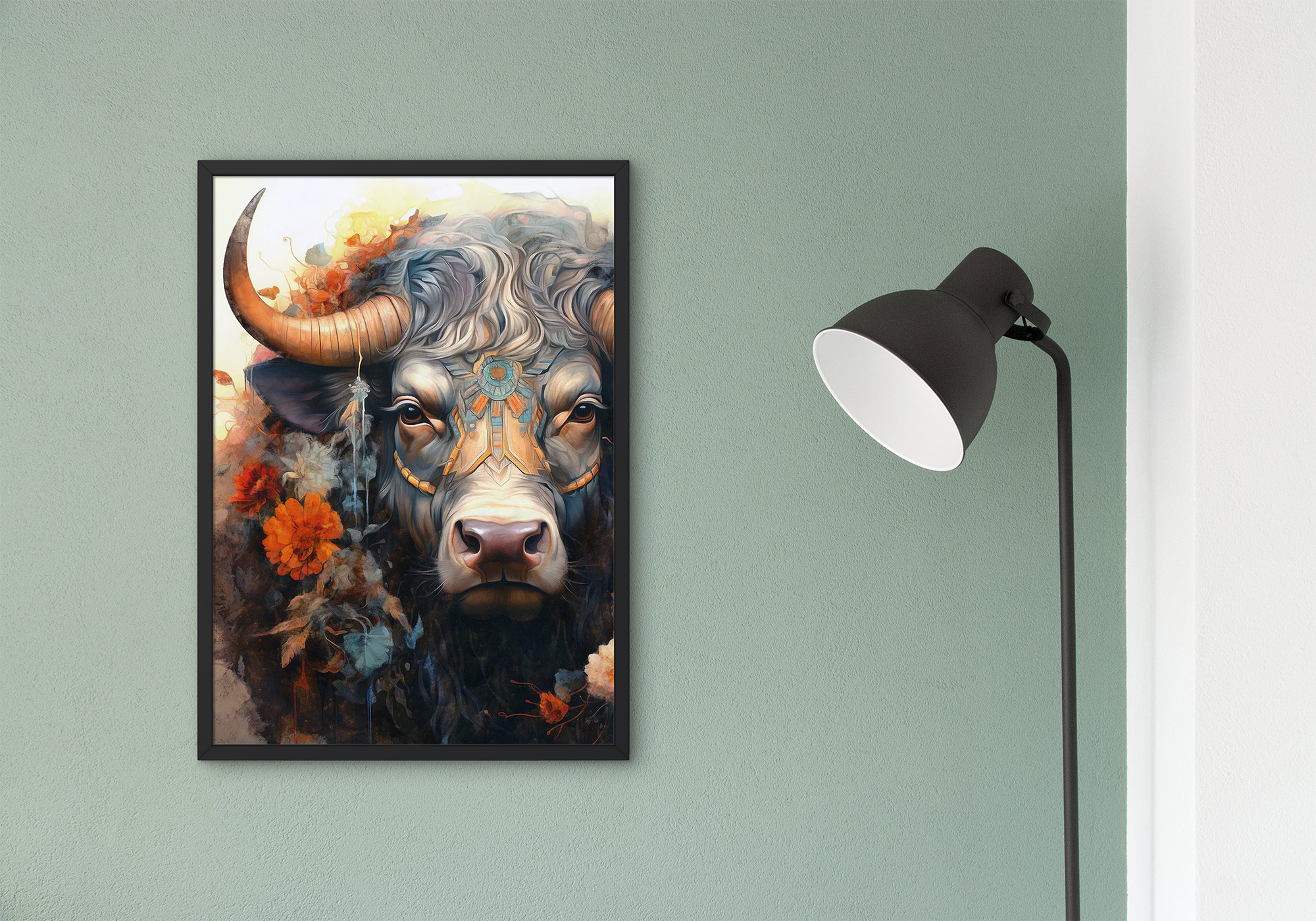 Quà tặng cho tâm | Tuổi Sửu | Tranh canvas nghệ thuật