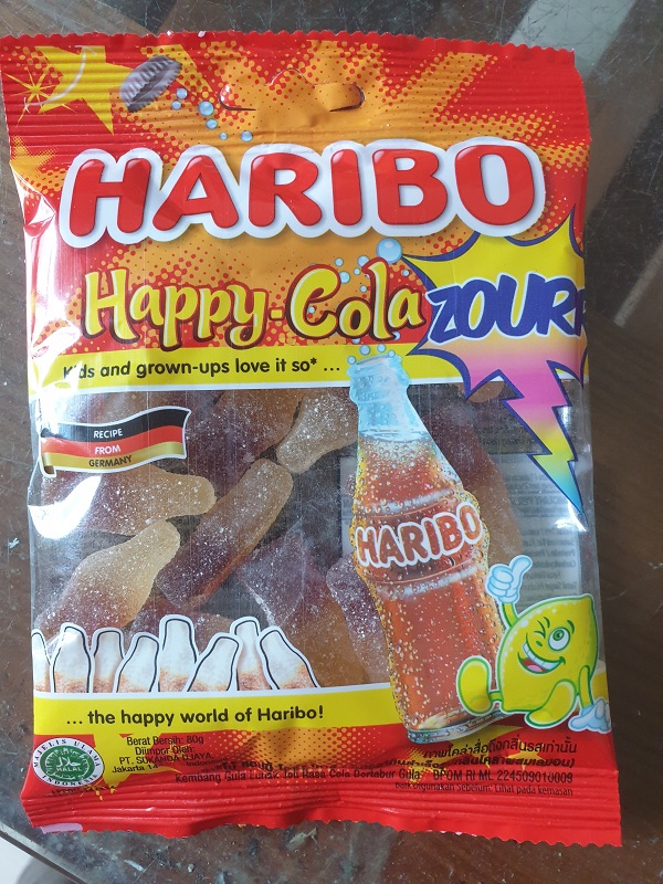 Kẹo dẻo Haribo Happy Cola Zourr 80g