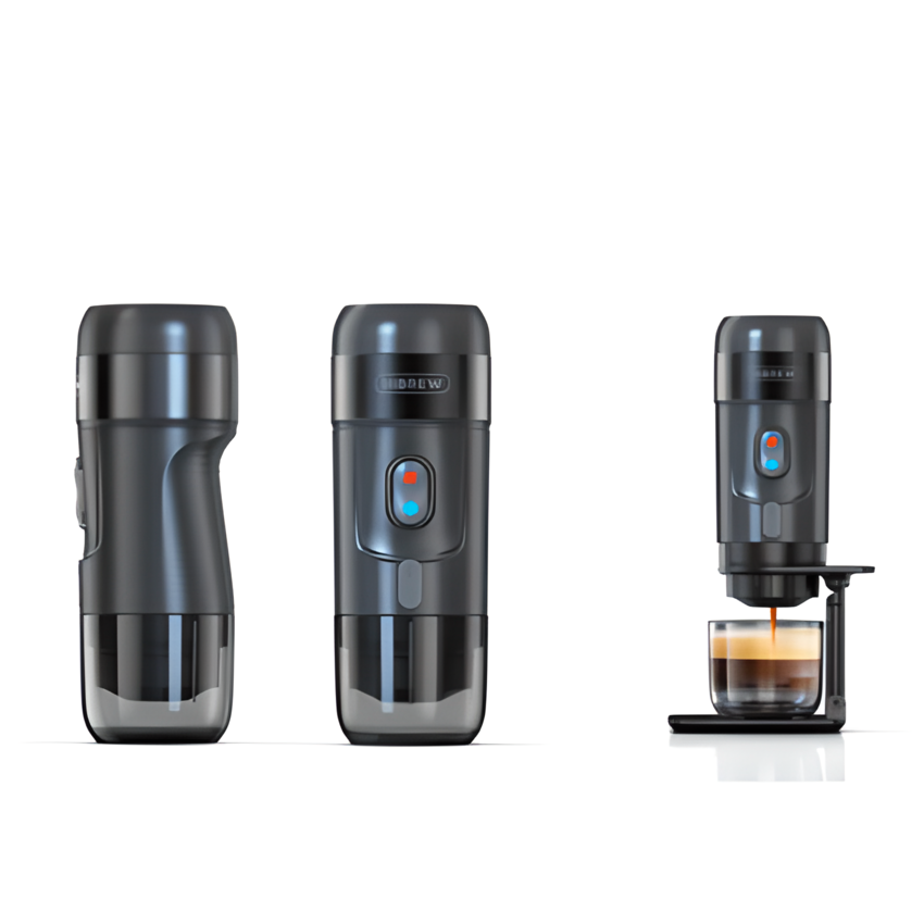 HÀNG CHÍNH HÃNG - Máy pha cà phê cầm tay Espresso mini 3 trong 1, thương hiệu HiBREW cao cấp H4A