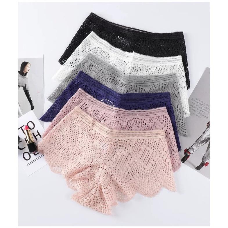 COMBO 5 QUẦN LÓT NỮ REN BOXER XUYÊN THẤU KIỂU PHÁP B12