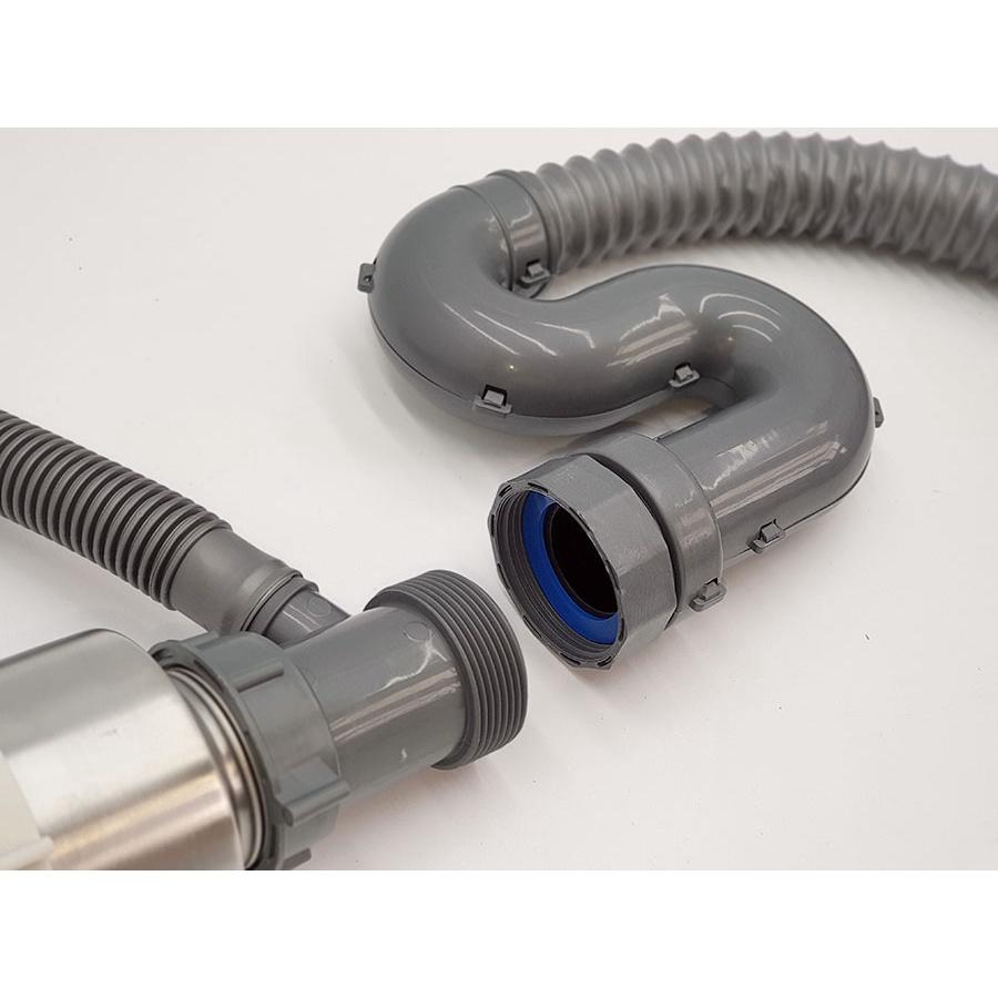 Bộ xả chậu rửa chén 1 hộc, kèm rốn xả Inox 110mm Eurolife EL-BXC 03