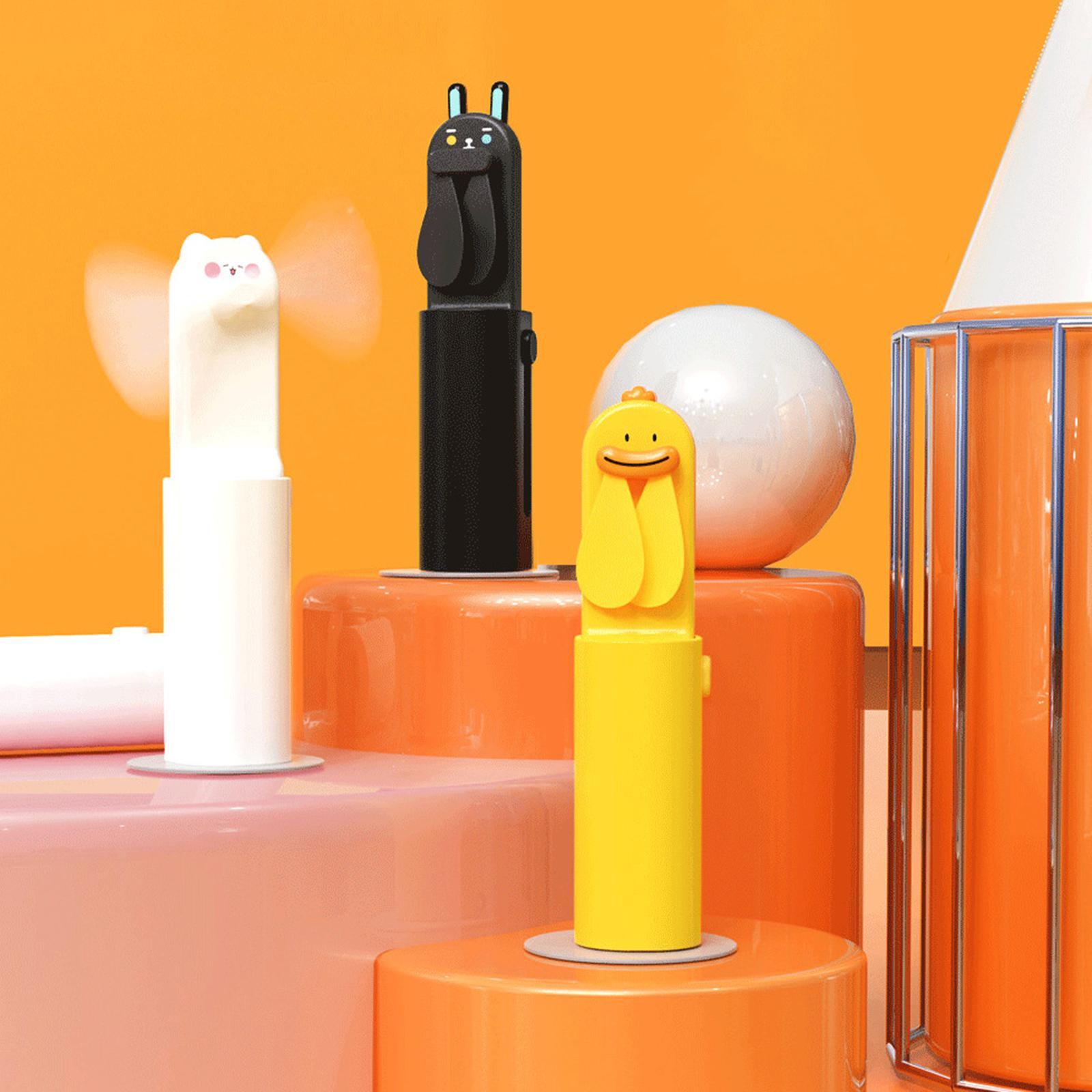 Portable Mini Hand Held Fan with USB Rechargeable white