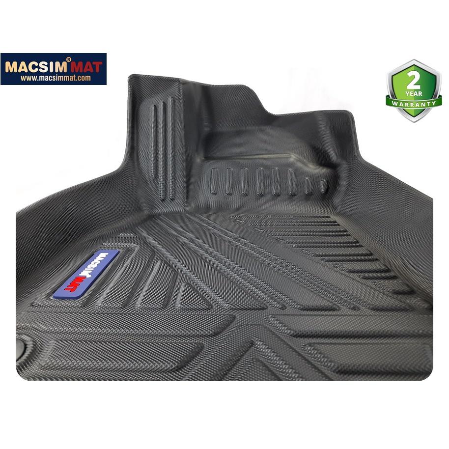 Thảm lót sàn xe ô tô Audi A7 2019 - 2020 Nhãn hiệu Macsim chất liệu nhựa TPV cao cấp màu đen