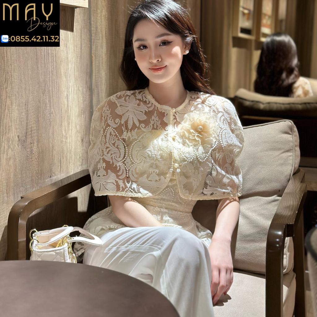 Set Đồ Bộ Thiết Kế MAY CH-6 Sang Trọng Thanh Lịch Màu Kem Đủ Size SMLXL