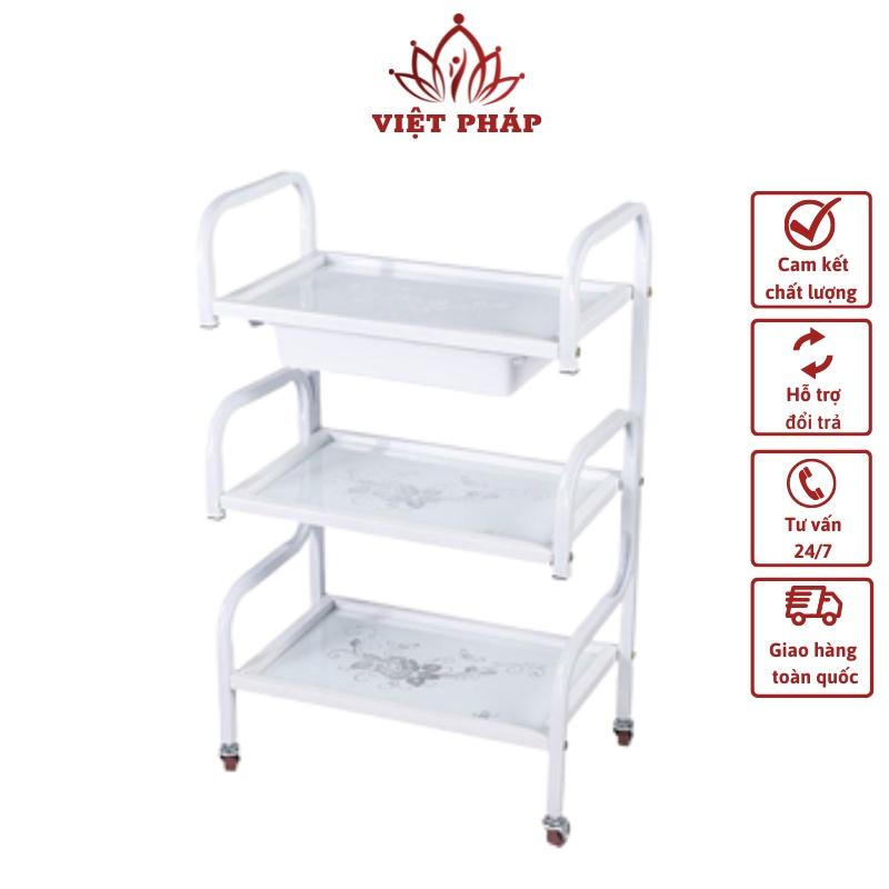 xe đẩy kính spa 3 tầng thuận tiện sử dụng