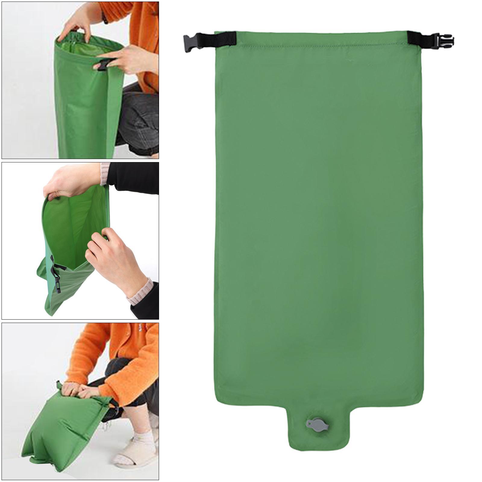 3x Inflatable Camping Mattress Air Mat Sleeping Pad Hiking Roll Up Bucket