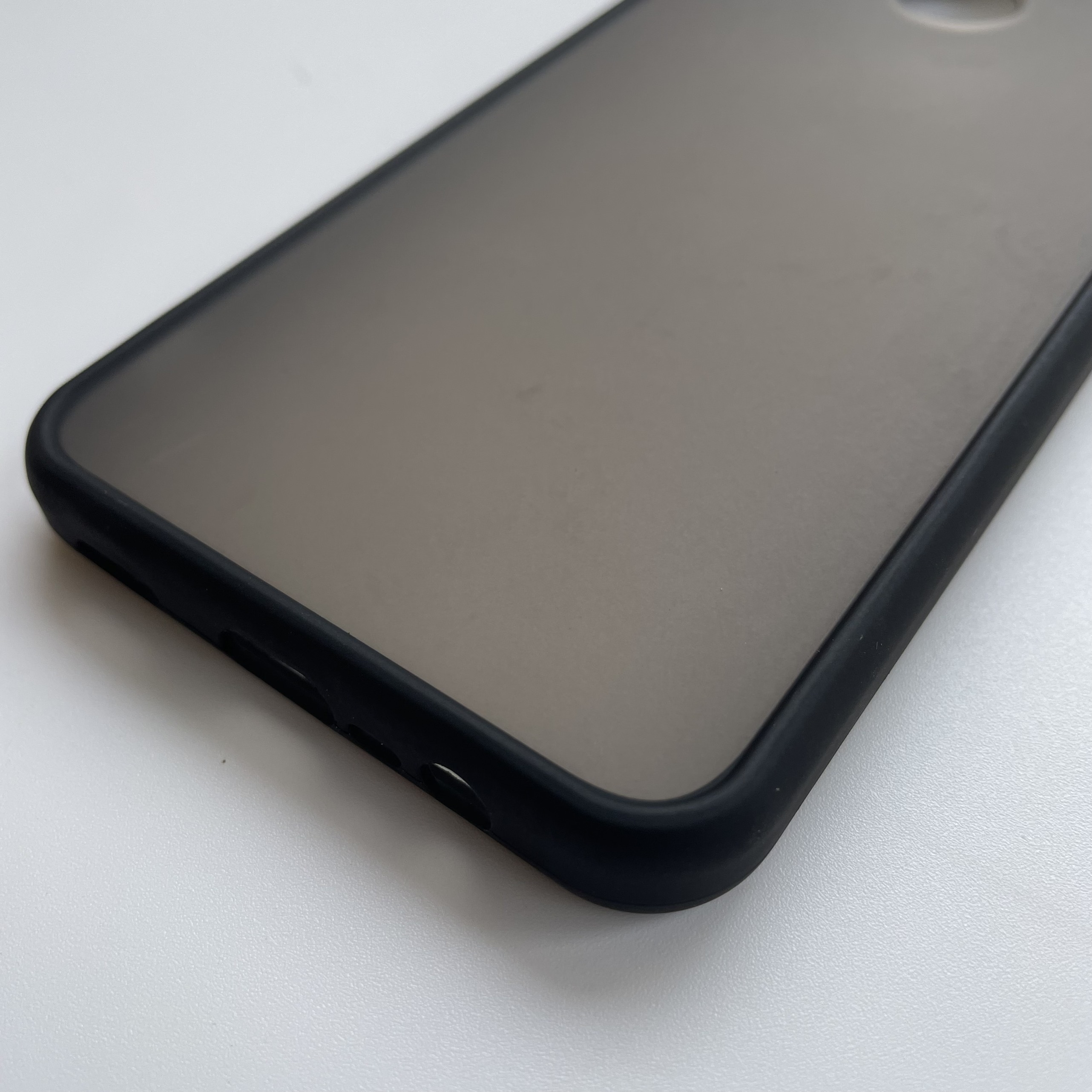 Ốp lưng cứng nhám mờ viền silicon bảo vệ camera cho Oppo Realme C25, C12