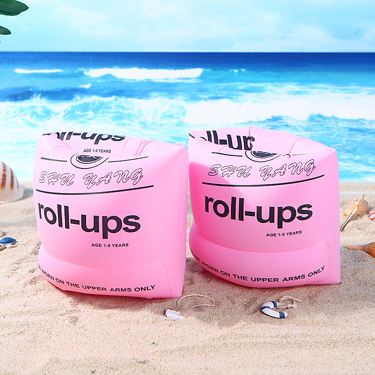 Combo 2 Chiếc Phao Đeo Tay Tập Bơi Roll-Ups An Toàn Cho Bé