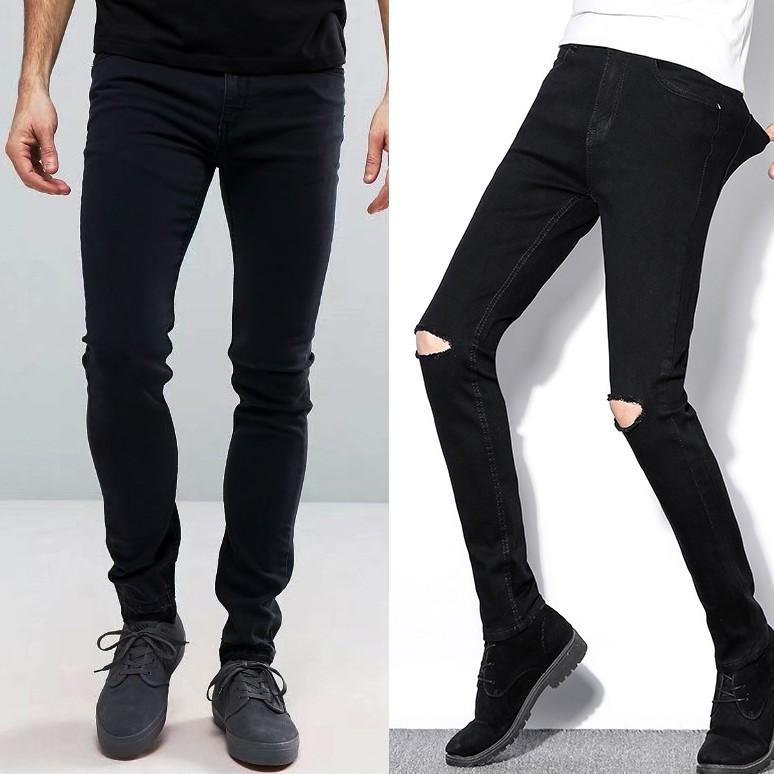 Quần Jeans Đen Nam Skinny Ôm Body Chất Co Giãn SZone SQ602