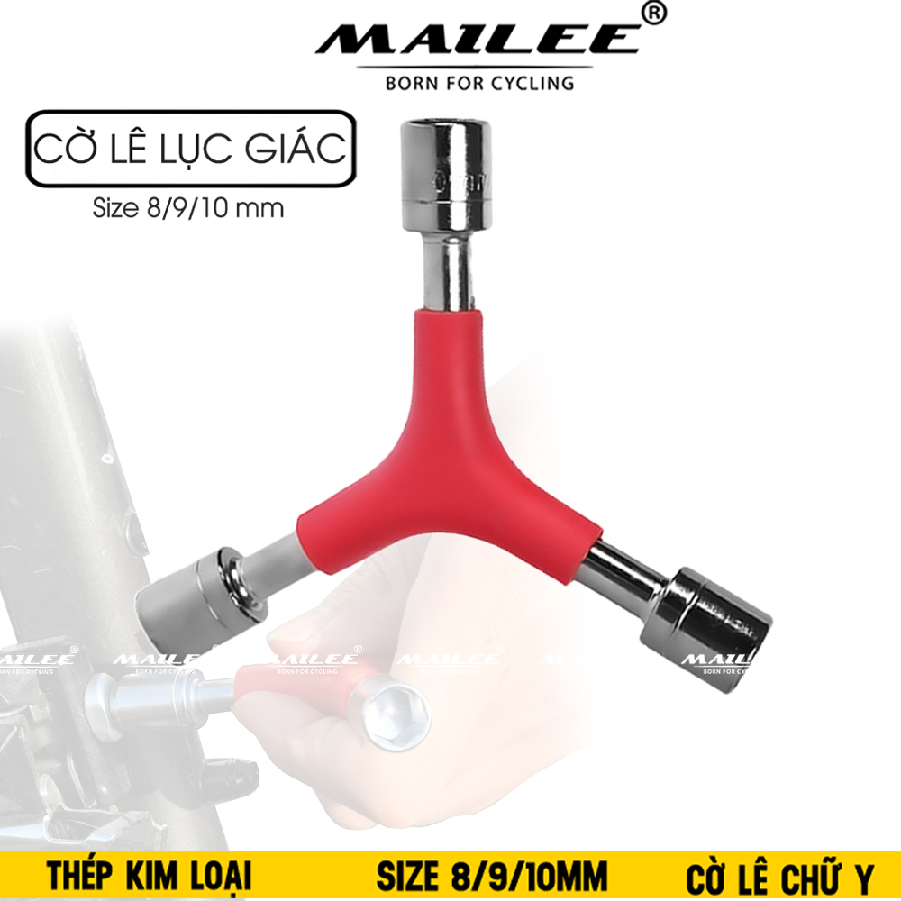 Cờ lê lục giác ngoài 8/9/10mm CLG-8910, cờ lê lục giác ba chạc đầu chữ Y dụng cụ sửa xe đạp kết hợp - Mai Lee