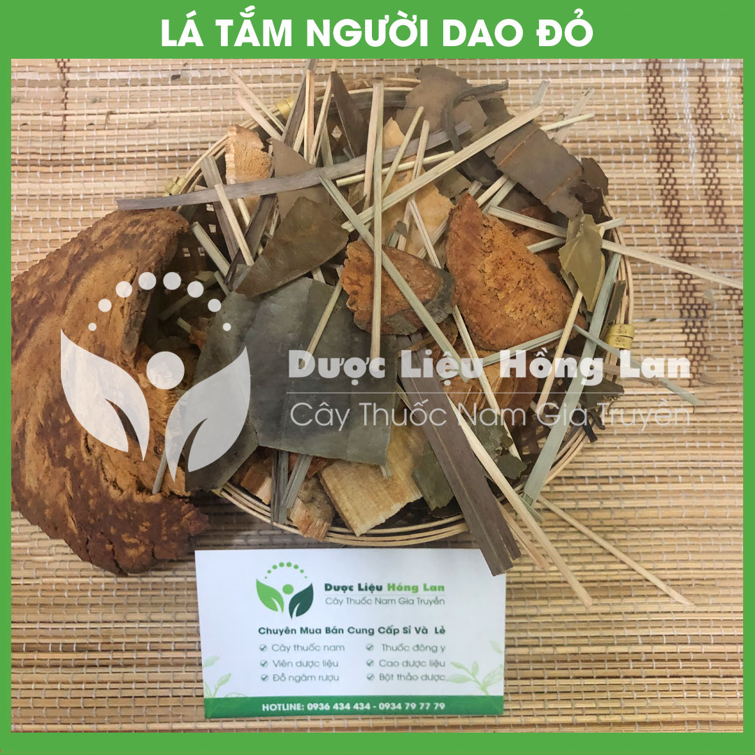 Lá Tắm Người Dao Đỏ khô đóng gói 1kg