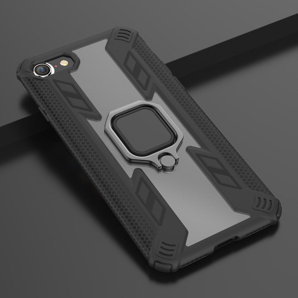 Ốp lưng cho iPhone 7 8 iRON MAN IRING TRONG SUỐT Nhựa PC cứng viền dẻo chống sốc