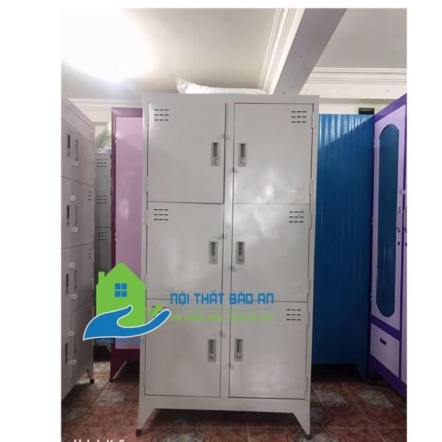 Tủ hồ sơ văn phòng 6 cửa  cao 1m8