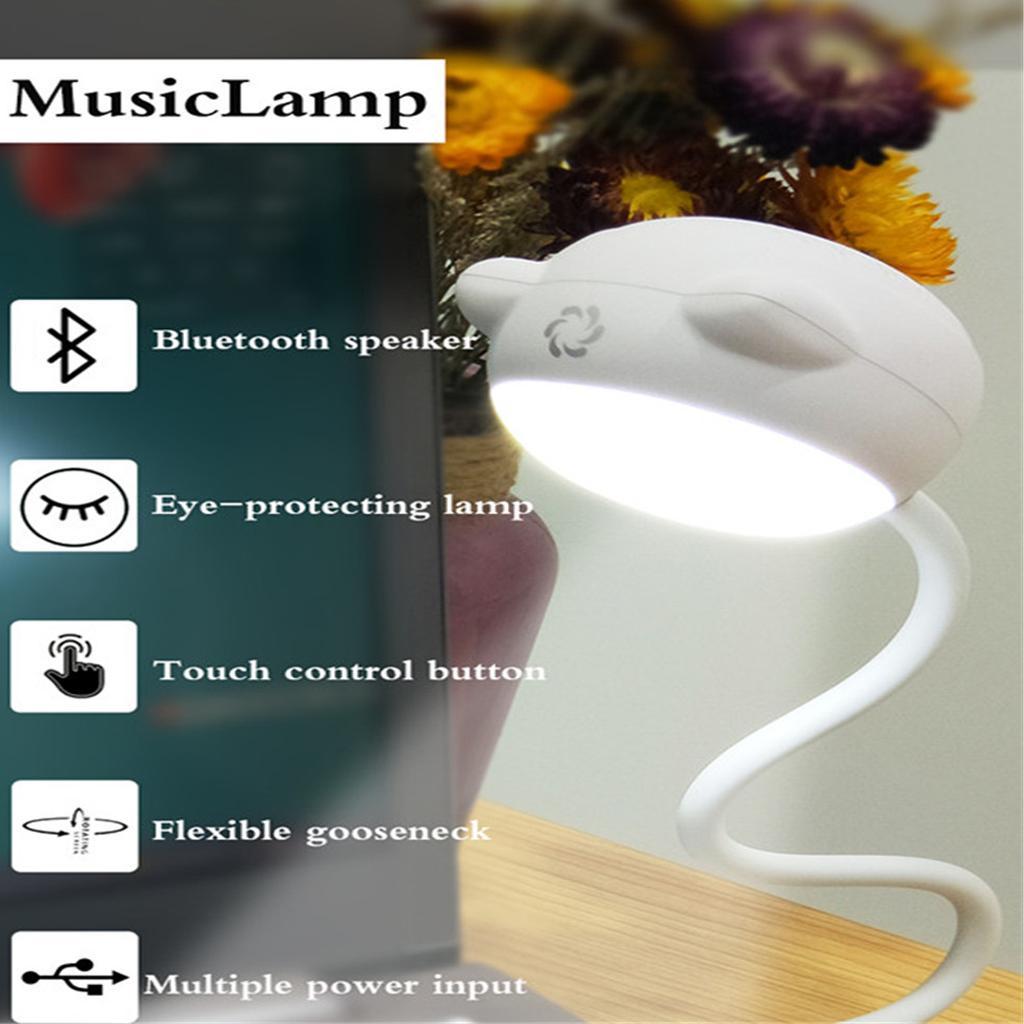 Bluetooth Speaker Touch USB LED Lamp Flexible for Home/Outdoor