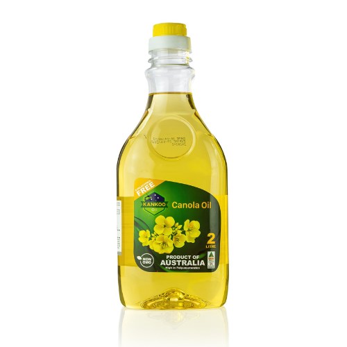 Dầu ăn hạt cải nguyên chất Kankoo Canola 2L nhập khẩu nguyên chai chính hãng chuẩn Úc