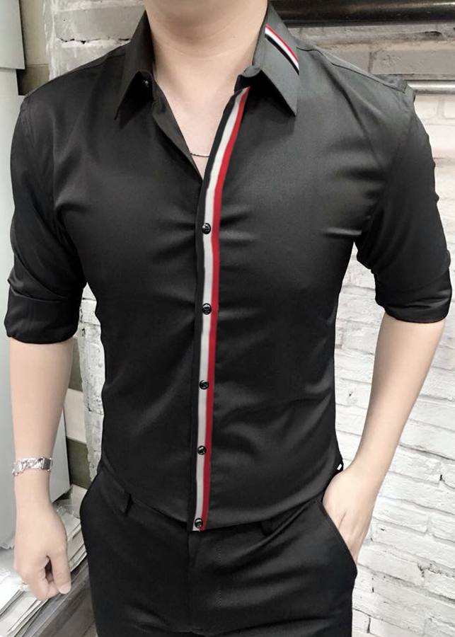 Áo Sơ Mi Lụa Nam Sọc Kẻ Thời Trang - TC03519