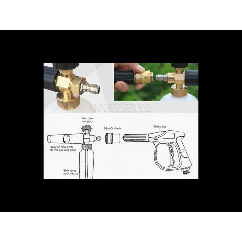 BỘ XỊT RỬA KÈM BÌNH TẠO BỌT TUYẾT
