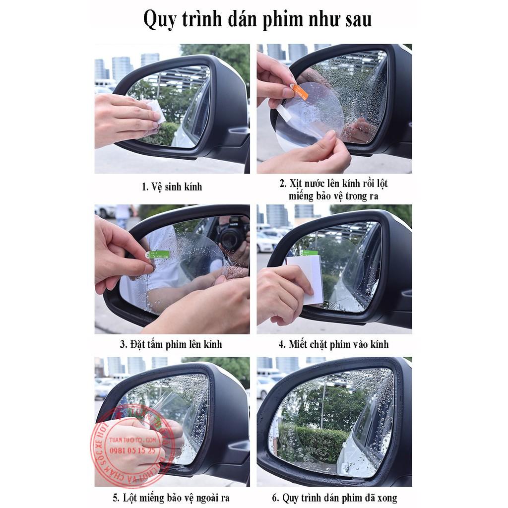 Miếng phim chống bán nước gương chiếu hậu ô tô