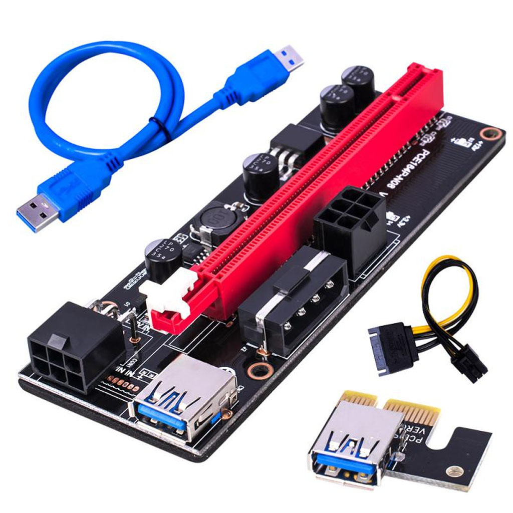 Thẻ Đồ Họa PCI-E Riser 009S 16X Cổng USB 3.0 Dành Riêng Cho Bộ Điều Hợp Cáp Mở Rộng PCIE Chất Lượng Cao