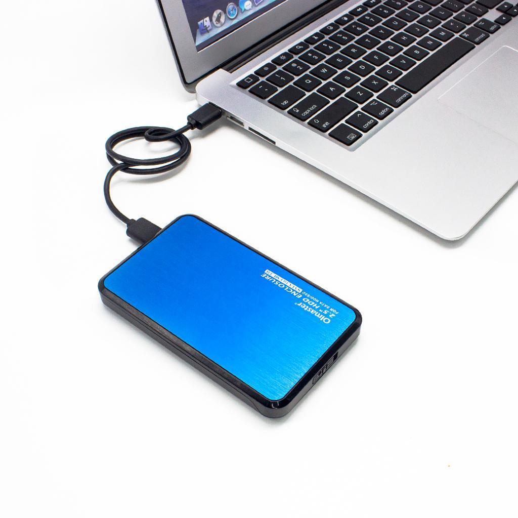 2x USB3.0 Hard Drive External Enclosure 2.5''SATA HDD Mobile Disk SSD Case