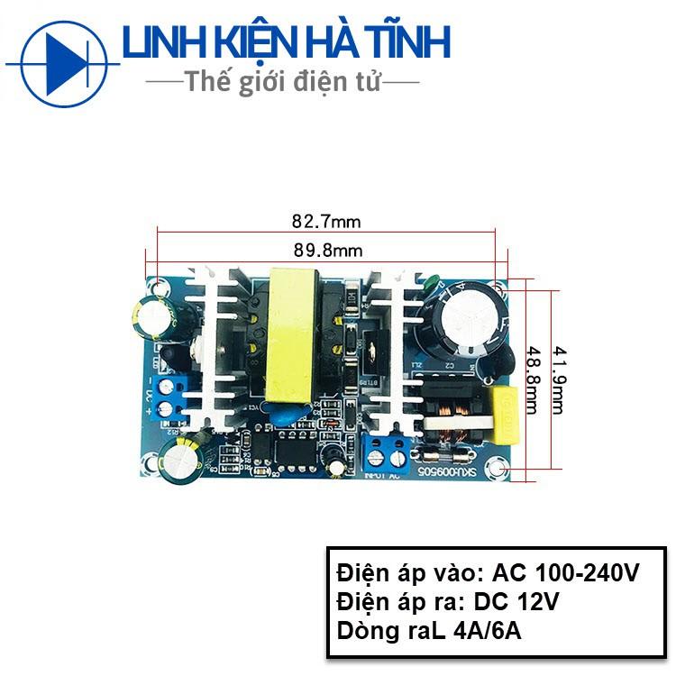 Mạch nguồn 12V4A 12v 4A dùng cho loa kéo, nguồn diy loa bluetooth