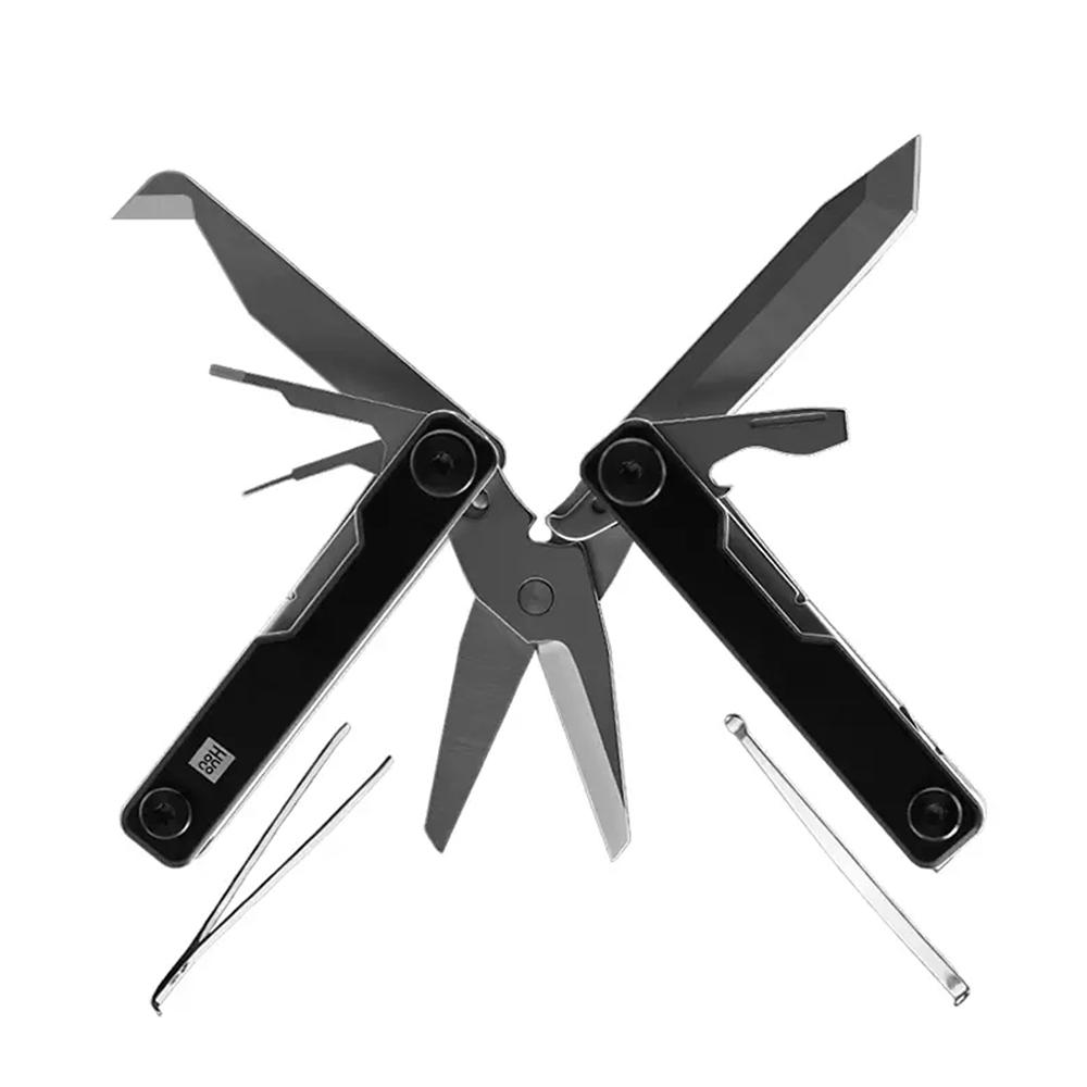 HUOHOU Mini Multitool Multi-function Pocket Knife Folding Knife EDC Knife with Screwdrivers/Scissors/Bottle Opener for